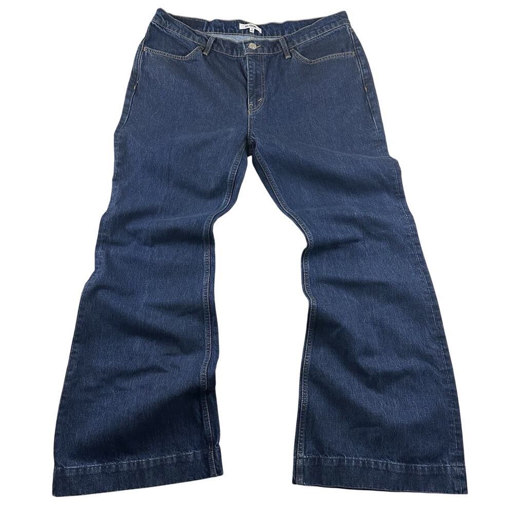 RE/DONE Women’s Flare Jeans 36x34 Wide Leg 90’s Y2K Style Skater Organic cotton